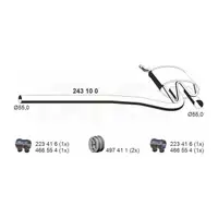 ERNST 243100 Mittelschalld&auml;mpfer f&uuml;r AUDI A4 B5 1.8 T 150 PS ab 10.1995 8D0253409T