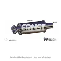 ERNST Mittelschalld&auml;mpfer f&uuml;r MINI R50 R53 R52 Cooper W10 116 PS bis 08.2006 18301489458