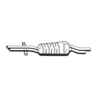 ERNST 275064 Mid-rear muffler for BMW 3 Series E46 / Touring / Coupe 330d, 330xd, M57