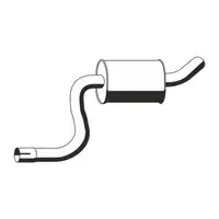 ERNST 310215 Mid-Muffler, Mid-Muffler for FORD Fiesta 5 MK5 ST150
