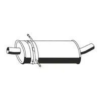 ERNST 350129 Mittelschalld&auml;mpfer f&uuml;r MERCEDES B-Klasse W245 B180CDI 2005-2007 1694901222