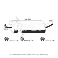 ERNST 350129 Mittelschalld&auml;mpfer f&uuml;r MERCEDES B-Klasse W245 B180CDI 2005-2007 1694901222