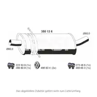 ERNST 350136 Mittelschalld&auml;mpfer f&uuml;r MERCEDES-BENZ B-Klasse W245 B200CDI OM640 1694901322