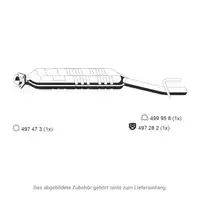 ERNST 351133 Mittelschalld&auml;mpfer f&uuml;r MERCEDES C-Klasse W202 S202 C200/C230 Kompressor M111