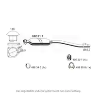 ERNST 352017 Mittelschalld&auml;mpfer f&uuml;r MERCEDES-BENZ C-Klasse W203 S203 C180 M111 2034902321