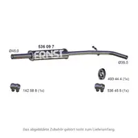 ERNST 536097 Mittelschalld&auml;mpfer f&uuml;r DACIA Logan 2 Sandero 2 1.2 / LPG D4F F7 bis 12.2017