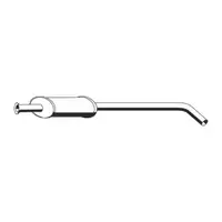 ERNST 530033 Mid-muffler for RENAULT Megane 1, Scenic 1, 1.4 16V 95 hp 7700430050