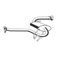 ERNST 540070 Mittelschalld&auml;mpfer f&uuml;r ALFA ROMEO GTV Spider (916_) 1.8/2.0 16V 2.0/3.0 V6