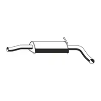 ERNST 645096 Mid-muffler for VW Polo 4, SEAT Ibiza 3, &Scaron;KODA Fabia 1 1.9 TDI 100 hp