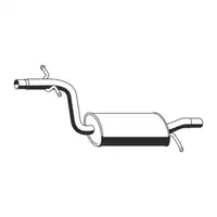 ERNST 645225 Mid-muffler for SKODA Octavia 2, VW Jetta 3, 1.6 FSI BLF 1K0253209K