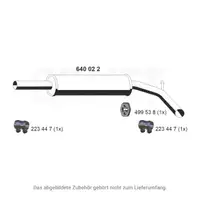 ERNST 640022 Mittelschalld&auml;mpfer f&uuml;r SEAT Cordoba Ibiza 2 1.4 16V 1.6i 1.8i 1.9 SDI/TD/TDI