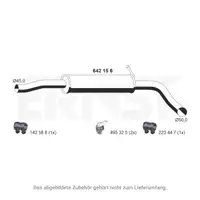 ERNST 642156 Mittelschalld&auml;mpfer f&uuml;r SKODA Roomster 5J7 1.6 105 PS bis 03.2010 6Q7253209A