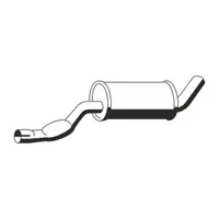 ERNST 650038 Mid-Section Muffler for VOLVO 740, 940 2.0, 2.3/Turbo