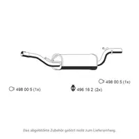 ERNST Mittelschalld&auml;mpfer Schalld&auml;mpfer Mitteltopf f&uuml;r MAZDA 3 (BK) 1.3 1.6 bis 02.2005