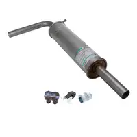 ERNST Mittelschalld&auml;mpfer Mitteltopf + Anbausatz f&uuml;r VW Polo 4 1.2 / 12V 54/64 PS