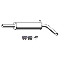 ERNST Mittelschalld&auml;mpfer + Anbausatz f&uuml;r VW Polo 4 SEAT Ibiza 3 SKODA Fabia 1 1.4 16V/FSI