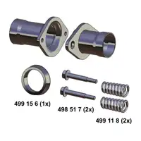 ERNST 043557 Reparaturrohr Abgasrohr + Anbausatz f&uuml;r OPEL Astra G Zafira A 1.4-2.2 16V
