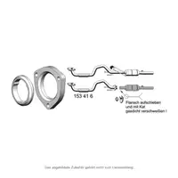 ERNST 153416 Reparaturrohr Hosenrohr KAT f&uuml;r W Golf 4 Bora SEAT Leon 1M 1.6 16V 105 PS