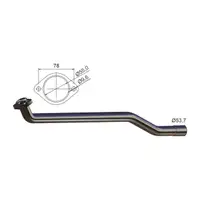 ERNST 391481 Reparaturrohr Hosenrohr KAT f&uuml;r MERCEDES-BENZ Sprinter B901-904 2.3D OM601