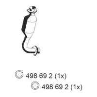 ERNST 116091 Vorschalld&auml;mpfer f&uuml;r VW Transporter Bulli T3 2.1 2.1i 92/95 PS 025251209B