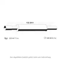 ERNST 132268 Vorschalld&auml;mpfer Schalld&auml;mpfer f&uuml;r VW Golf 3 Vento 1.8 75 PS ab Fgst.