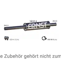 ERNST 142014 Mid-muffler for VW Golf 3 1.4, 1.6, 1.8, 1.9D 55/64/75 hp JZW253209B