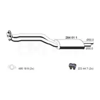 ERNST 284011 Vorschalld&auml;mpfer f&uuml;r BMW 3er E46 320i 325i 330i M52 M54 18107504168