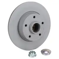 EUROREPAR Brake Discs + Wheel Bearings + Brake Pads for FIAT, NISSAN, OPEL, and RENAULT (Rear)