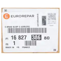 EUROREPAR Control Arm for PEUGEOT 508 and 508 SW (Rear Right) 1682738680