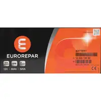 EUROREPAR EFB Batterie Autobatterie Starterbatterie 12V 60Ah 520A/EN 1620012680