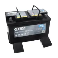 EXIDE EA900 PREMIUM Autobatterie Batterie Starterbatterie 12V 90Ah EN720A