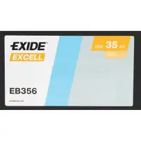 EXIDE EB356 EXCELL Autobatterie Starterbatterie 12V 35Ah EN240A Pluspol rechts