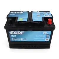 EXIDE EK700B AGM START-STOP Car Battery, Starter Battery, 12V 70Ah, EN760A