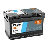 EXIDE EL652 EFB START-STOP Autobatterie Batterie Starterbatterie 12V 65Ah EN650A