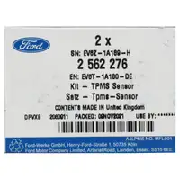 4x ORIGINAL FORD Reifendrucksensor RDKS 433MHz Focus 3 Mondeo 5 Kuga 2 Tourneo 2562276
