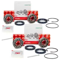 2x FAG 713611530 Wheel Bearing Kit for VW Beetle 1500, 1600, 181; Porsche 924 2.0, 944 2.5 (rear)