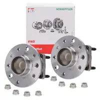 2x FAG Radnabe f&uuml;r OPEL Astra H Meriva B Zafira B mit ABS 5-Loch hinten 1604316 / 93178626