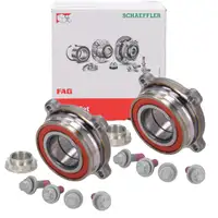 2x FAG 713649410 Radlagersatz Radlager f&uuml;r BMW 5er E34 E39 E60 E61 hinten 33411095652