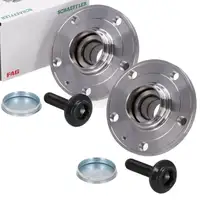 2x FAG 713610830 Radnabe + Radlager f&uuml;r VW Caddy 3 4 / Alltrack hinten 1T0501611AN