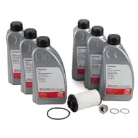 febi 171762 Automatikgetriebe Rep.-Satz + 6L Getriebe&ouml;l f&uuml;r AUDI VW 6-Gang 02E DQ250