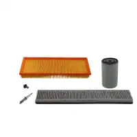 febi Filterset + 4x Z&uuml;ndkerze f&uuml;r FORD Mondeo 2 MK2 1.6i 1.8i 2.0i 90/115/131 PS