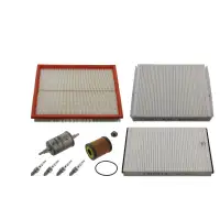 febi Filterset + 4x Z&uuml;ndkerze f&uuml;r OPEL Astra G Zafira A 1.8 16V bis Motornummer 20V00604