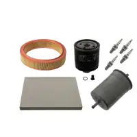 febi Filterset + 4x Z&uuml;ndkerze f&uuml;r VW Golf 3 Vento 1.4 60 PS + 1.6 75 PS