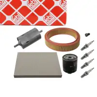 febi Filterset + 4x Z&uuml;ndkerze f&uuml;r VW Polo 6N1 1.6 75 PS bis Fgst. 6N-V-300 000