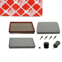 febi Filterset + 4x Z&uuml;ndkerze f&uuml;r OPEL Astra G H Zafira A 1.6 1.8 ab Motornummer 20V00605