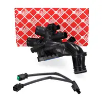 febi Thermostat + Geh&auml;use + Kabel f&uuml;r PSA C4 / Picasso C5 207 208 3008 308 5008 1.4 1.6