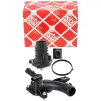 febi Thermostat + Geh&auml;use + Sensor f&uuml;r OPEL Adam Astra J Corsa D E Meriva B 1.2 1.4
