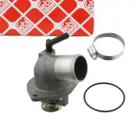 febi Thermostat 92&deg;C +Geh&auml;use +Dichtung f&uuml;r OPEL Astra G Combo Meriva A Vectra B C 1.6