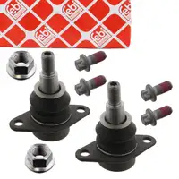 2x febi 49038 Control Arm Ball Joint for BMW X3 F25, X4 F26 (Front) 31106787665