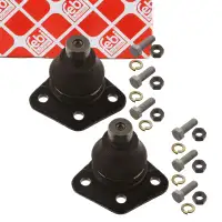 2x febi 01150 Lower front control arm for PORSCHE 924, 944, VW Golf 1, Jetta 1, Scirocco